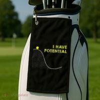 I Have Potential Science And Physics Gag Pun Golf Towel thumb 2