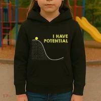 I Have Potential Science And Physics Gag Pun Kids Hoodie thumb 3