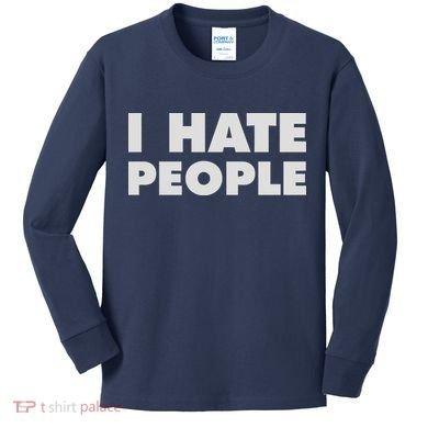 I Hate People Kids Long Sleeve Shirt