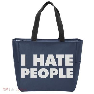 I Hate People Tote Bag