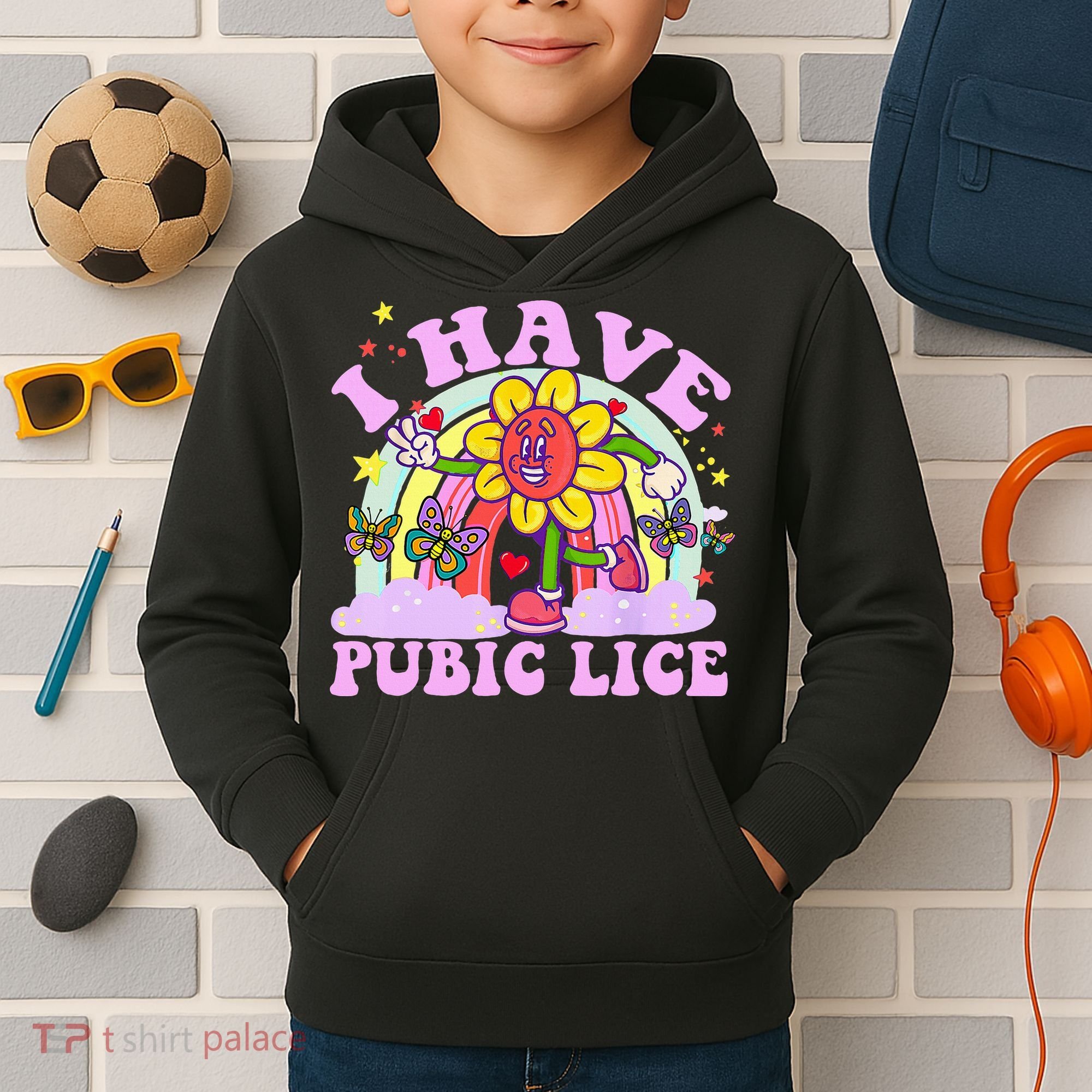 I Have Pubic Lice Kids Hoodie