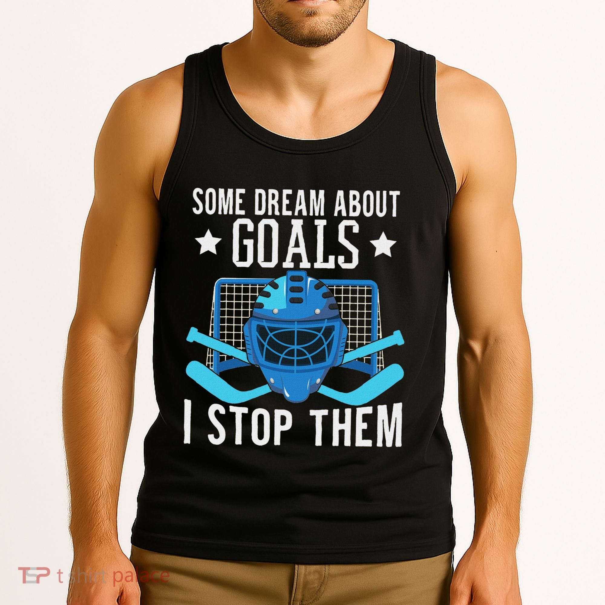 Ice Hockey Player Ice Hockey Goalie Tank Top