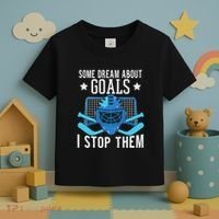 Ice Hockey Player Ice Hockey Goalie Toddler T-Shirt thumb 3