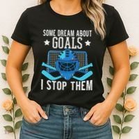 Ice Hockey Player Ice Hockey Goalie Women's T-Shirt thumb 2