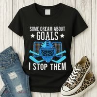 Ice Hockey Player Ice Hockey Goalie Women's T-Shirt thumb 3