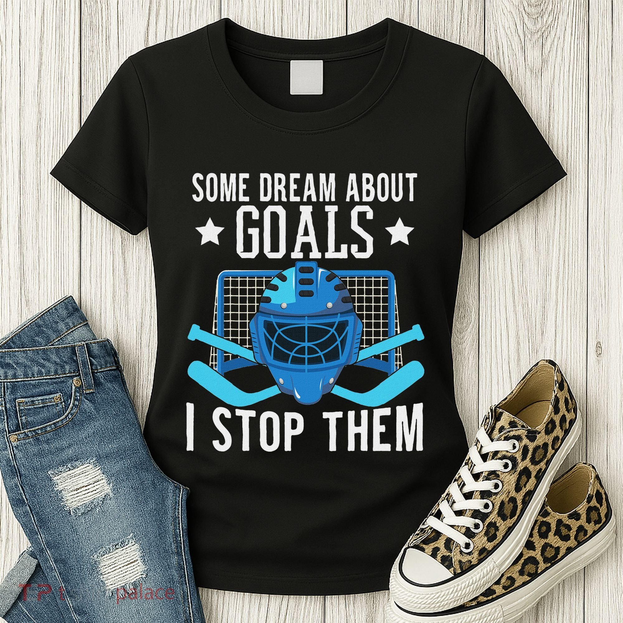 Ice Hockey Player Ice Hockey Goalie Women's T-Shirt