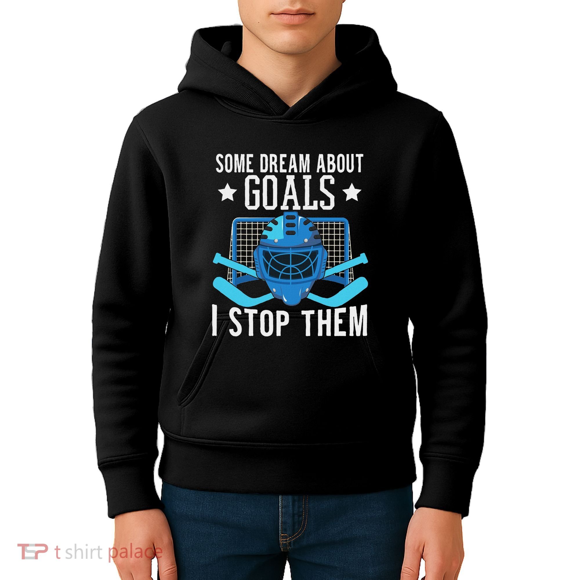 Ice Hockey Player Ice Hockey Goalie Kids Hoodie