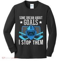 Ice Hockey Player Ice Hockey Goalie Kids Long Sleeve Shirt thumb 0