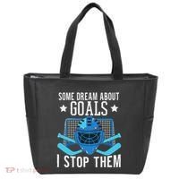 Ice Hockey Player Ice Hockey Goalie Tote Bag thumb 0