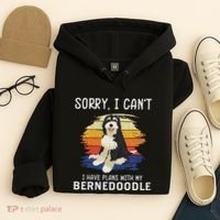 I Have Plans With My Bernedoodle Funny Dog Lover Hoodie thumb 4
