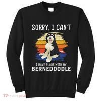 I Have Plans With My Bernedoodle Funny Dog Lover Sweatshirt thumb 0