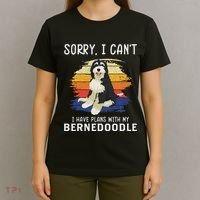 I Have Plans With My Bernedoodle Funny Dog Lover T-Shirt thumb 4