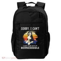 I Have Plans With My Bernedoodle Funny Dog Lover Backpack thumb 0