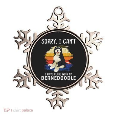 I Have Plans With My Bernedoodle Funny Dog Lover Ornament