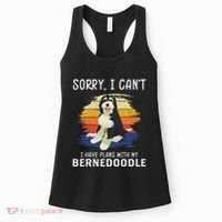 I Have Plans With My Bernedoodle Funny Dog Lover Women's Tank Top thumb 0