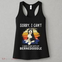 I Have Plans With My Bernedoodle Funny Dog Lover Women's Tank Top thumb 3