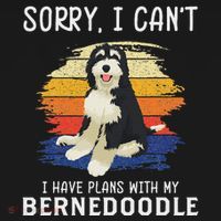I Have Plans With My Bernedoodle Funny Dog Lover Women's Tank Top thumb 5