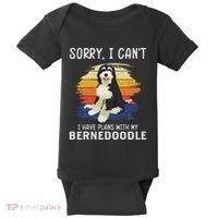 I Have Plans With My Bernedoodle Funny Dog Lover Baby Bodysuit thumb 0