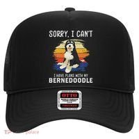 I Have Plans With My Bernedoodle Funny Dog Lover Hat thumb 0