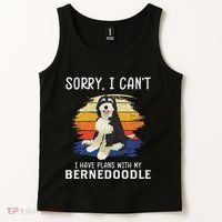 I Have Plans With My Bernedoodle Funny Dog Lover Tank Top thumb 2