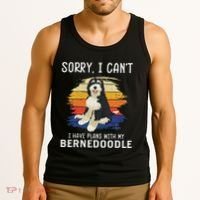 I Have Plans With My Bernedoodle Funny Dog Lover Tank Top thumb 3