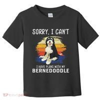 I Have Plans With My Bernedoodle Funny Dog Lover Toddler T-Shirt thumb 0
