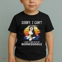 I Have Plans With My Bernedoodle Funny Dog Lover Toddler T-Shirt thumb 2