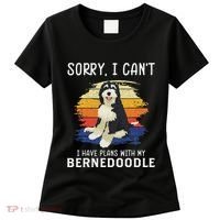 I Have Plans With My Bernedoodle Funny Dog Lover Women's T-Shirt thumb 0