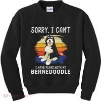 I Have Plans With My Bernedoodle Funny Dog Lover Kids Sweatshirt thumb 0