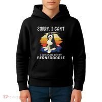 I Have Plans With My Bernedoodle Funny Dog Lover Kids Hoodie thumb 4