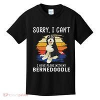 I Have Plans With My Bernedoodle Funny Dog Lover Kids T-Shirt thumb 0