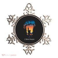 I Hate People Bigfoot Footprint Ornament thumb 0