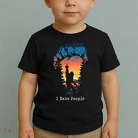 I Hate People Bigfoot Footprint Toddler T-Shirt thumb 2