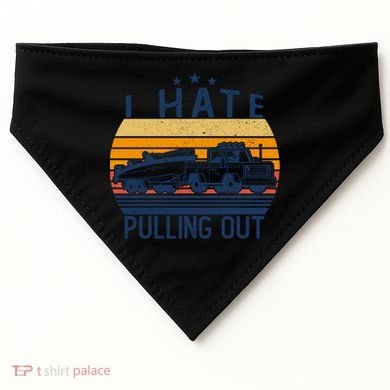 I Hate Pulling Out Retro Boating Boat Captain For Gift USA-Made Doggie Bandana