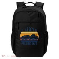 I Hate Pulling Out Retro Boating Boat Captain For Gift Backpack thumb 0