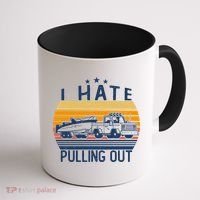 I Hate Pulling Out Retro Boating Boat Captain For Gift Coffee Mug thumb 1