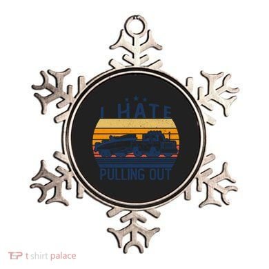 I Hate Pulling Out Retro Boating Boat Captain For Gift Ornament