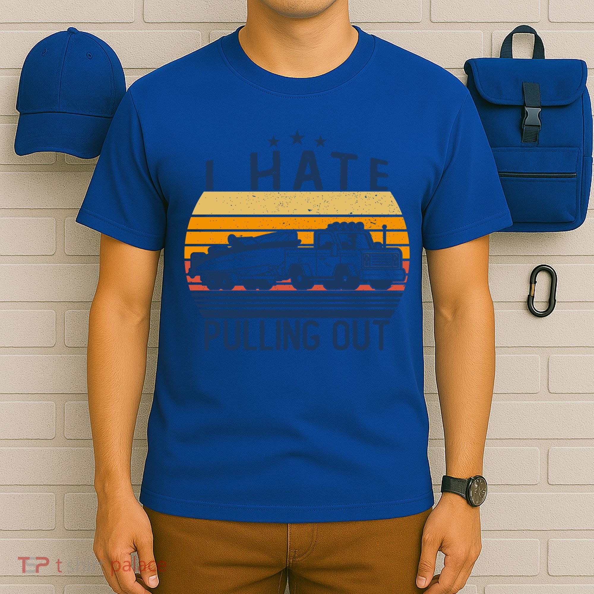 I Hate Pulling Out Retro Boating Boat Captain For Gift T-Shirt