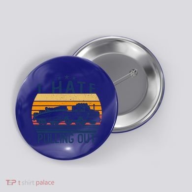 I Hate Pulling Out Retro Boating Boat Captain For Gift Button