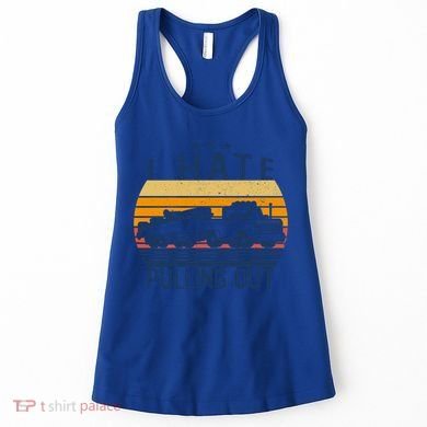 I Hate Pulling Out Retro Boating Boat Captain For Gift Women's Tank Top