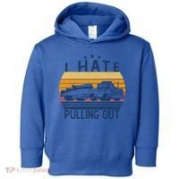 I Hate Pulling Out Retro Boating Boat Captain For Gift Toddler Hoodie thumb 0