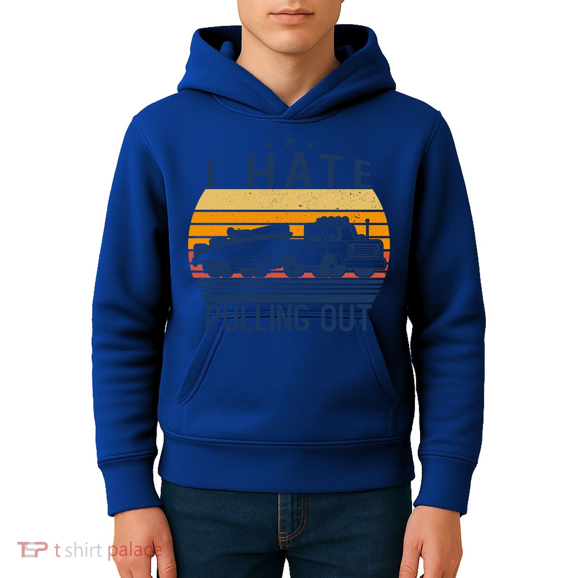 I Hate Pulling Out Retro Boating Boat Captain For Gift Kids Hoodie