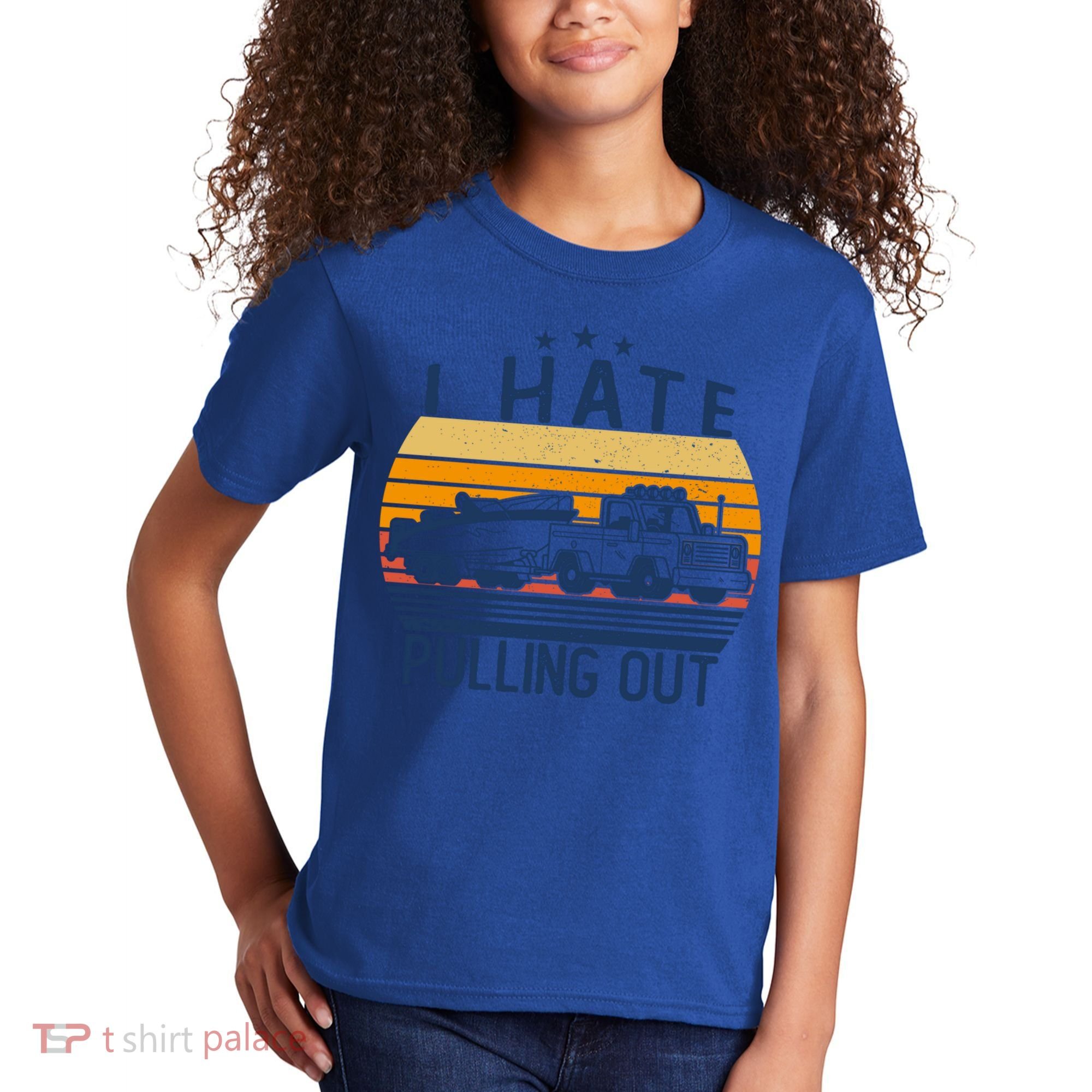 I Hate Pulling Out Retro Boating Boat Captain For Gift Kids T-Shirt