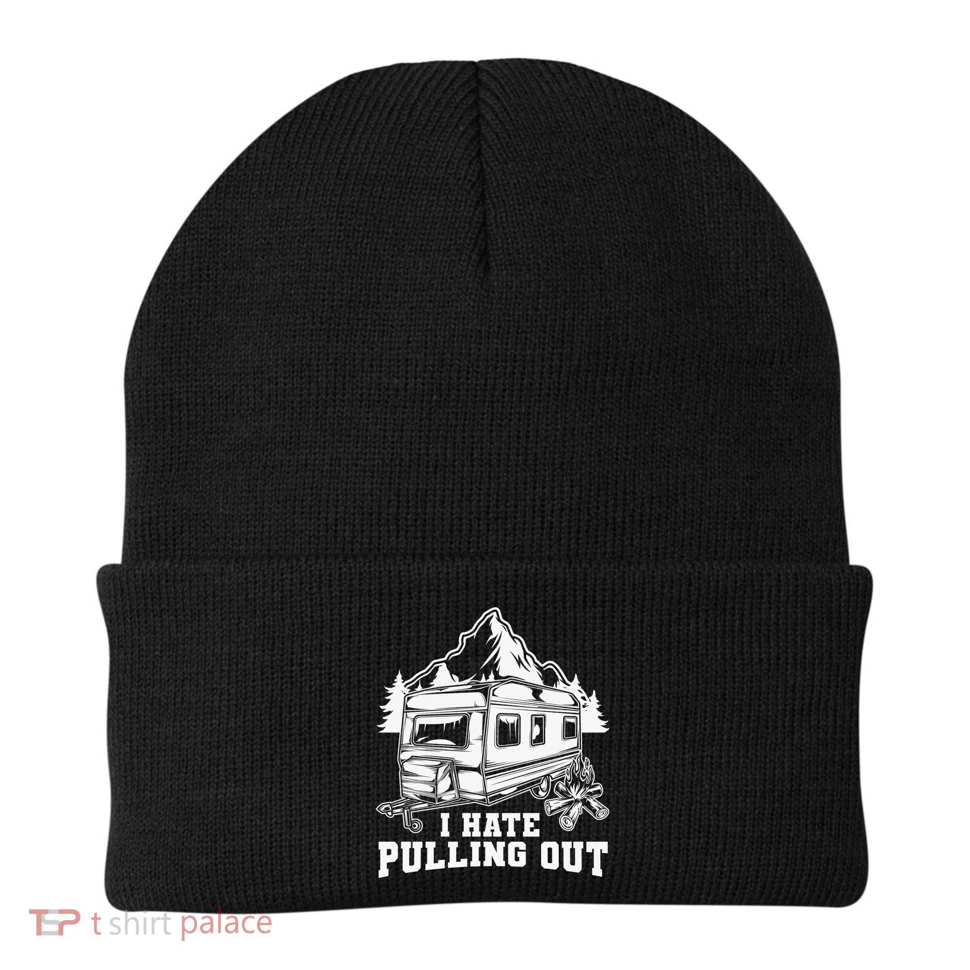 I Hate Pulling Out Funny Camping Vintage Retro Beanie