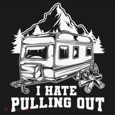 I Hate Pulling Out Funny Camping Vintage Retro Kids Long Sleeve Shirt