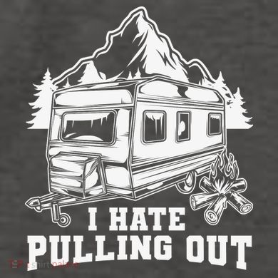 I Hate Pulling Out Funny Camping Vintage Retro Vector Backpack