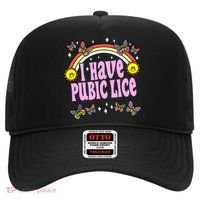 I Have Pubic Lice Funny Retro Offensive Inappropriate Meme Hat thumb 0