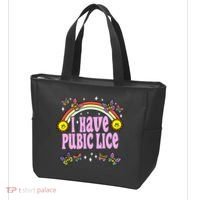 I Have Pubic Lice Funny Retro Offensive Inappropriate Meme Tote Bag thumb 3
