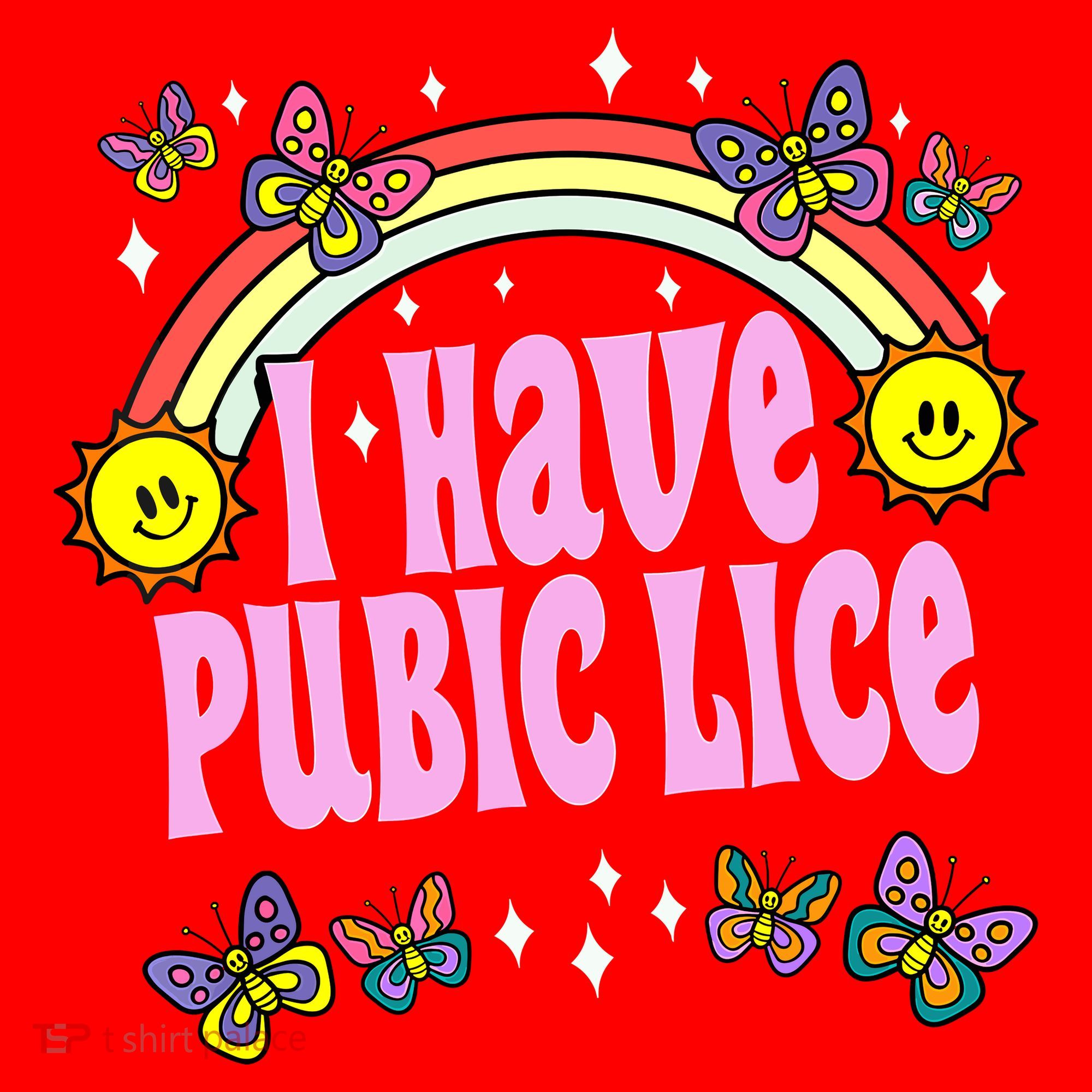 I Have Pubic Lice Funny Retro Offensive Inappropriate Meme Santa Hat
