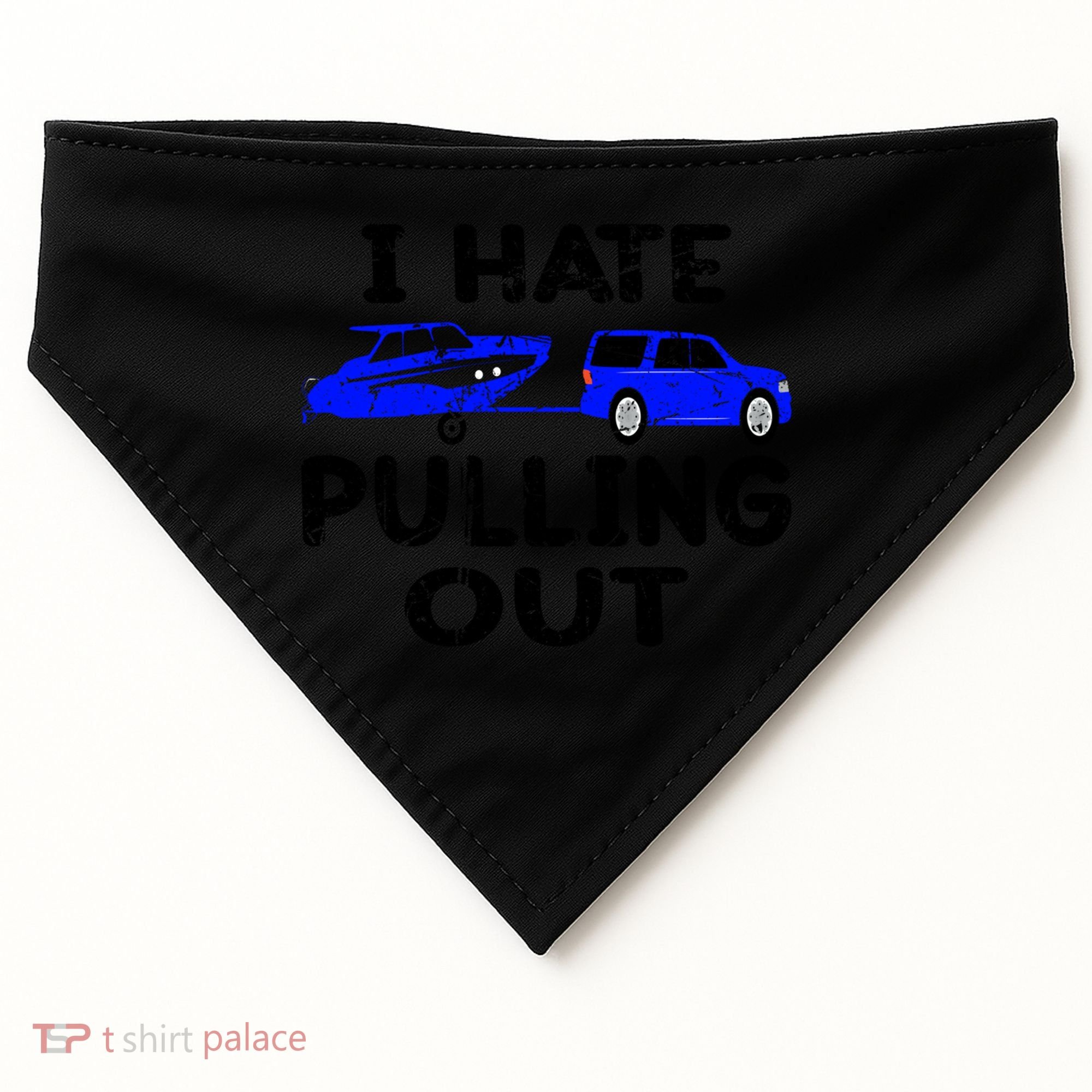I Hate Pulling Out Retro Boating Boat Captain Gift USA-Made Doggie Bandana